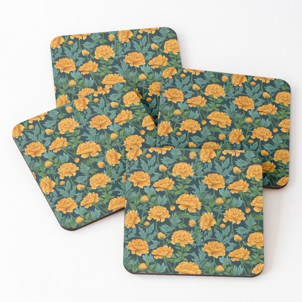 Item preview, Yellow floral pattern  designed and sold by florallover444.
