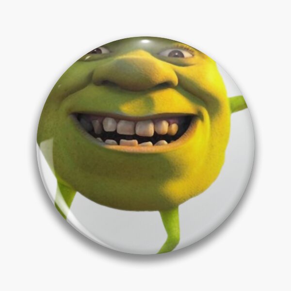 Shrek Meme Face Enamel Pin