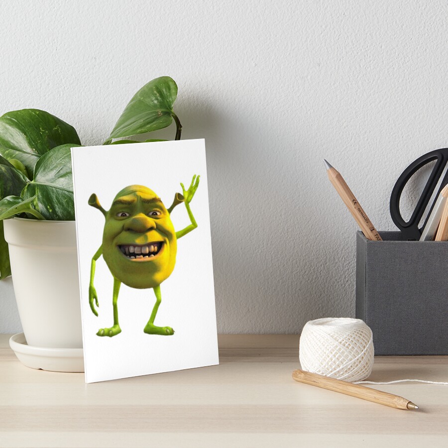 Shrek meme Art Board Print for Sale by Pulte