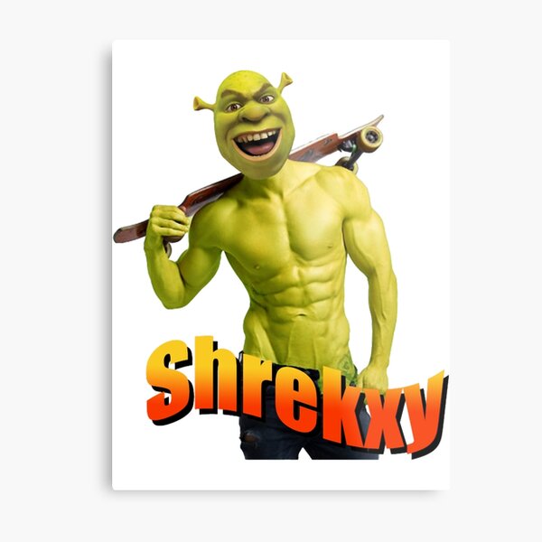 Screaming Shrek  Metal Print for Sale by SunnyMoonCrafts