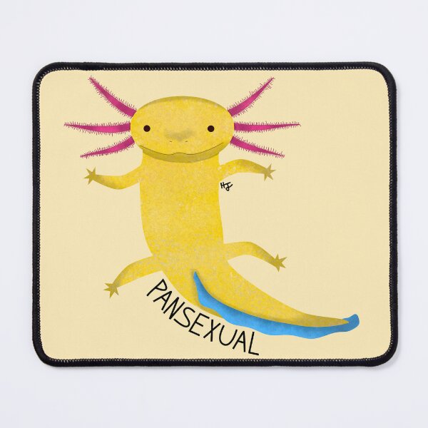 Item preview, Pansexual Pride Flag Axolotl designed and sold by HopelessHazard.