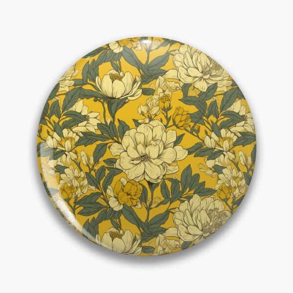 Item preview, Yellow floral pattern  designed and sold by florallover444.