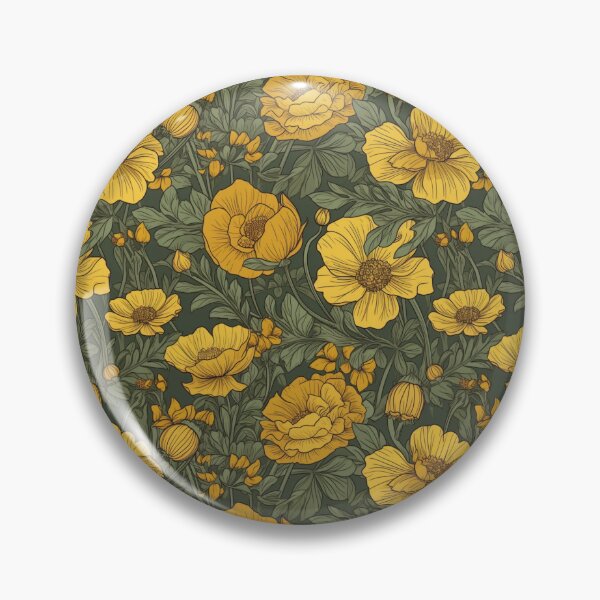 Item preview, Yellow floral pattern  designed and sold by florallover444.