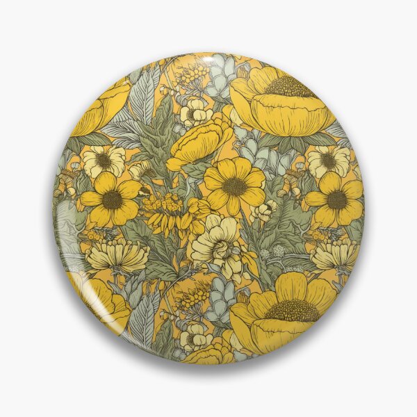 Item preview, Yellow floral pattern  designed and sold by florallover444.