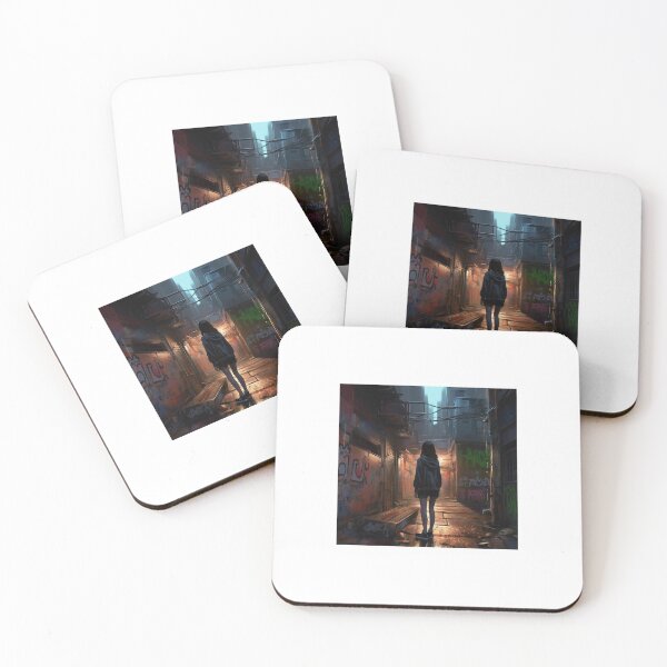 Item preview, alone girl in street  best dark image designed and sold by RS2DISGNERS.