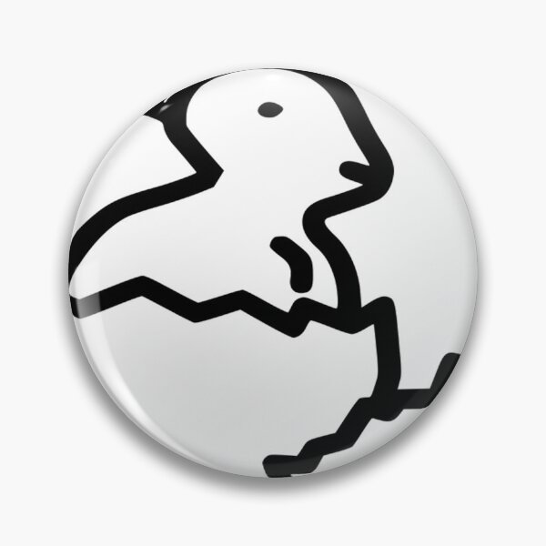 Item preview, black and white rabbit sitting in eggshell designed and sold by MoriahHo88.