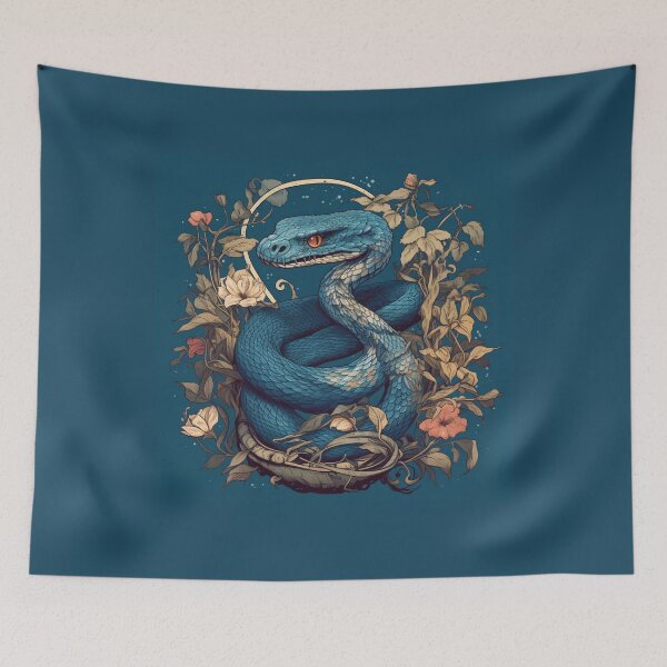 Item preview, Floral Serpent: A Tapestry of Intrigue designed and sold by Bee Happy Creative™.