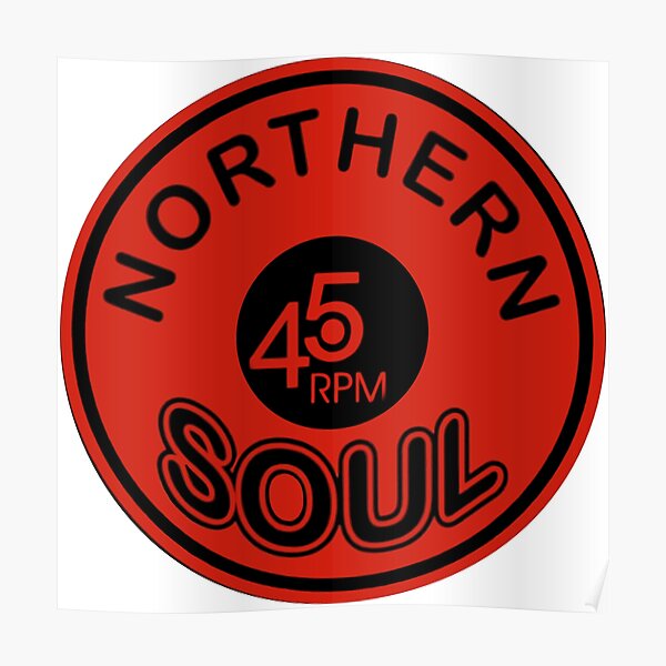 Northern Soul Vinyl 45 Badge Collection Poster For Sale By