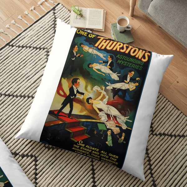 Thurston Magician Poster Floor Pillow