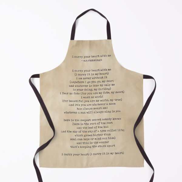 Item preview, I carry your heart with me - E E Cummings - Literature - Typewriter Print on Antique Paper designed and sold by Studio Grafiikka.