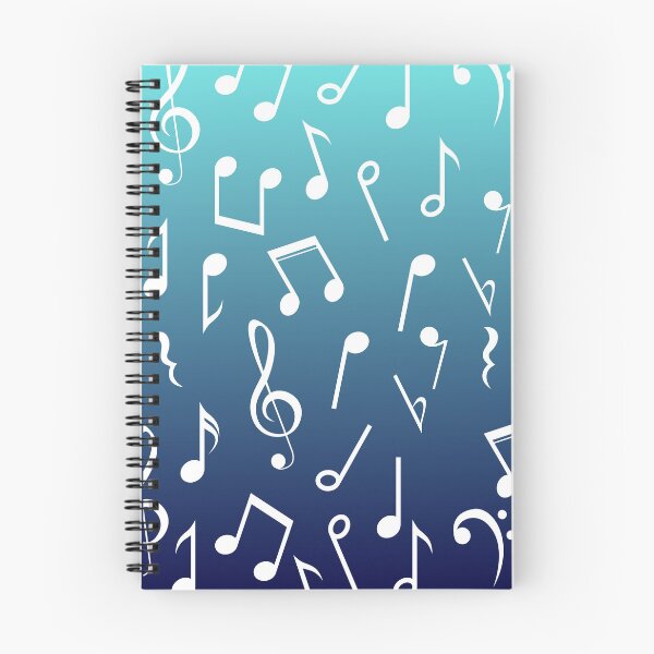 Item preview, Music Symbol Faded Book Blue Gradient designed and sold by Ninjakandy.