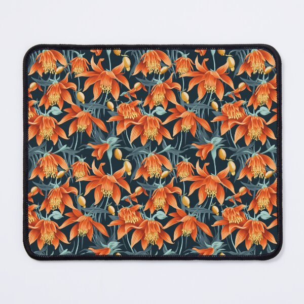 Item preview, Cheery Vintage Orange floral pattern designed and sold by florallover444.