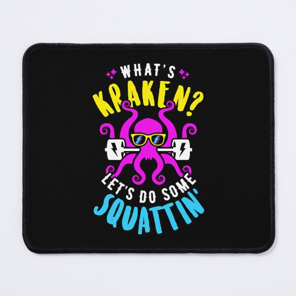 Item preview, What's Kraken? Let's Do Some Squattin' Retro Neon Synthwave 80s 90s designed and sold by Brogress Project.