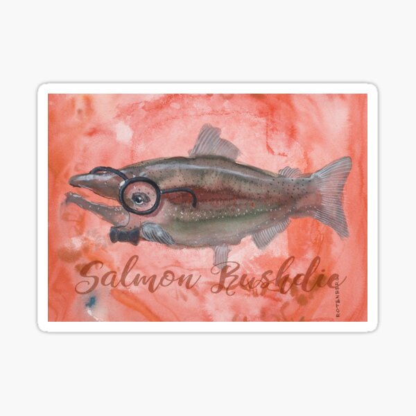 Item preview, Salmon Art! Dressed as Salmon Rushdie!  designed and sold by Lisa Rotenberg.