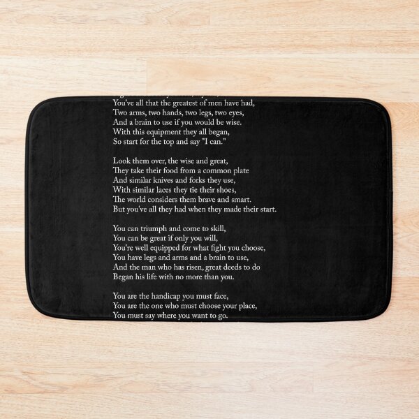 Item preview, Equipment - Edgar Guest Poem - Literature - Typewriter Print 2 - Black designed and sold by Studio Grafiikka.