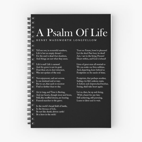 Item preview, A Psalm Of Life - Henry Wadsworth Longfellow Poem - Literature - Typewriter Print 1 - Black designed and sold by Studio Grafiikka.