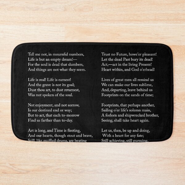 Item preview, A Psalm Of Life - Henry Wadsworth Longfellow Poem - Literature - Typewriter Print 1 - Black designed and sold by Studio Grafiikka.