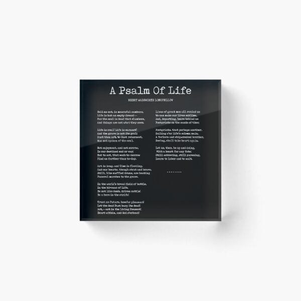 Item preview, A Psalm Of Life - Henry Wadsworth Longfellow Poem - Literature - Typewriter Print 2 - Black designed and sold by Studio Grafiikka.