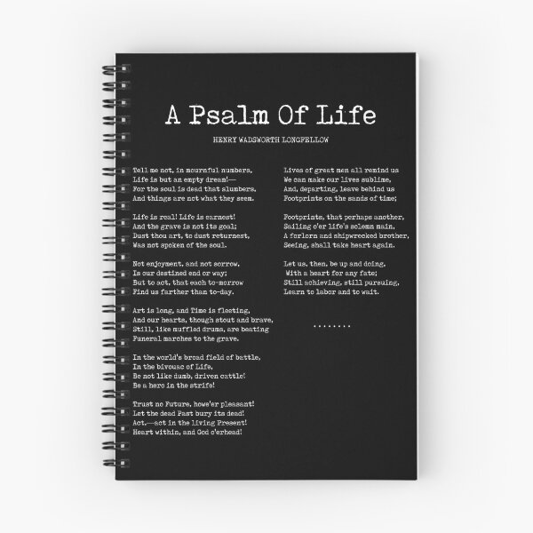 Item preview, A Psalm Of Life - Henry Wadsworth Longfellow Poem - Literature - Typewriter Print 2 - Black designed and sold by Studio Grafiikka.