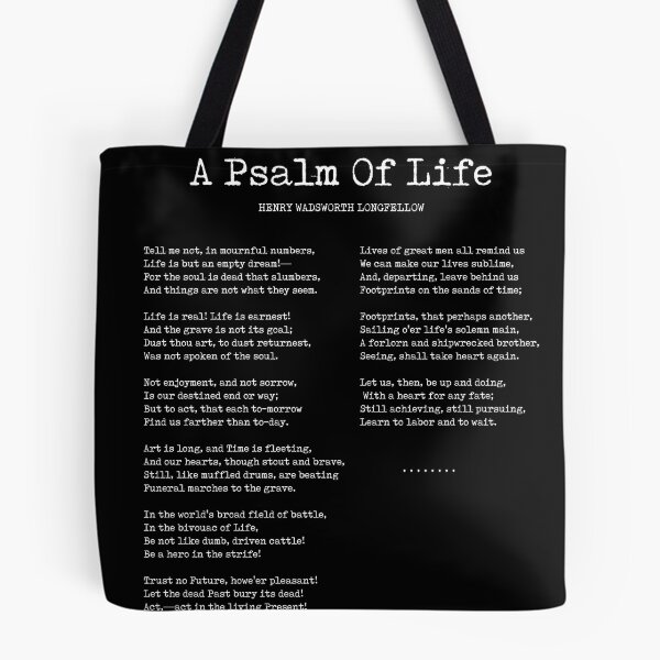 Item preview, A Psalm Of Life - Henry Wadsworth Longfellow Poem - Literature - Typewriter Print 2 - Black designed and sold by Studio Grafiikka.