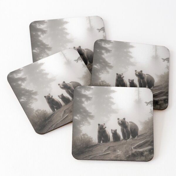 Item preview, Momma and Cubs on the Misty Mountains designed and sold by Rainy-MTN.