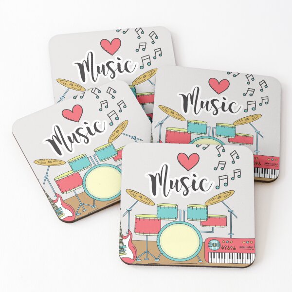 Artikelvorschau, Musik ist mein Drogenbandmuster entworfen und verkauft von word2world.