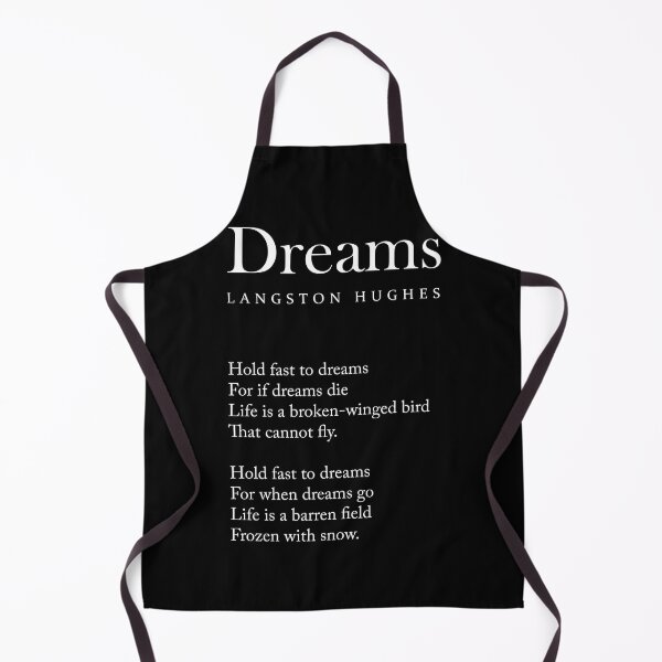 Aperçu de l'œuvre Dreams - Langston Hughes Poem - Literature - Typography 2 - Black créée et vendue par Studio Grafiikka.