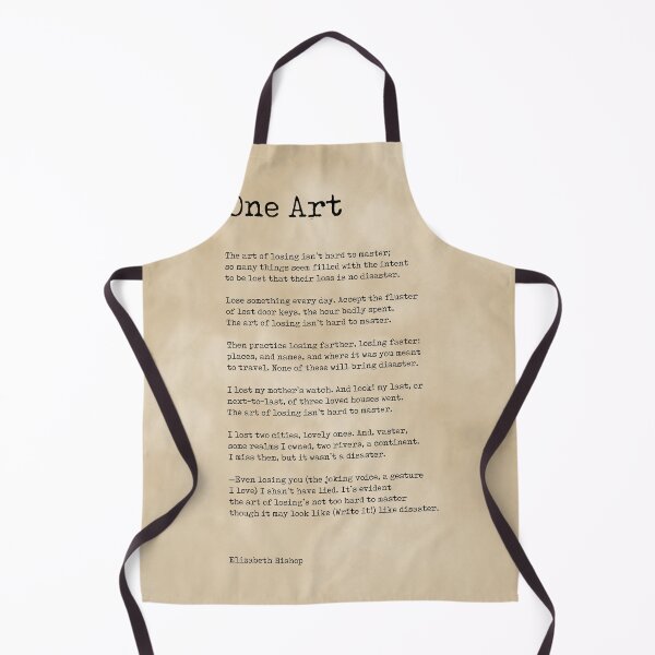 Item preview, One Art - Elizabeth Bishop Poem - Literature - Minimal Typewriter Print on Old Paper designed and sold by Studio Grafiikka.