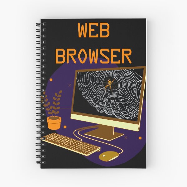 Artikelvorschau, Webbrowser-Orb Weaver-Spinne-Computergrafik entworfen und verkauft von CATC0MMANDER.