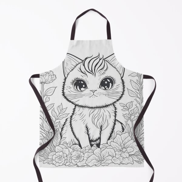 Item preview, Elegant Feline - Minimalist Ink Drawing of a Cute Cat designed and sold by mdhanim.