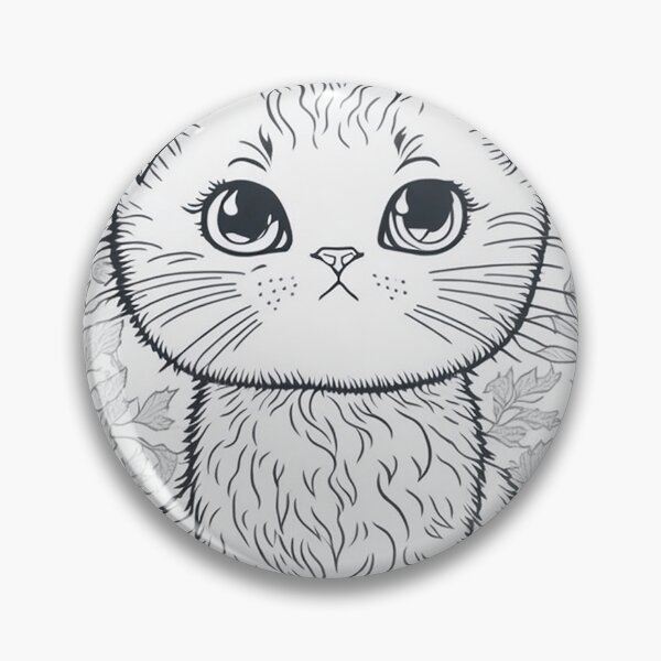 Artikelvorschau, Fine Ink Strokes - Clean Line Art Depicting a Cute Cat entworfen und verkauft von mdhanim.