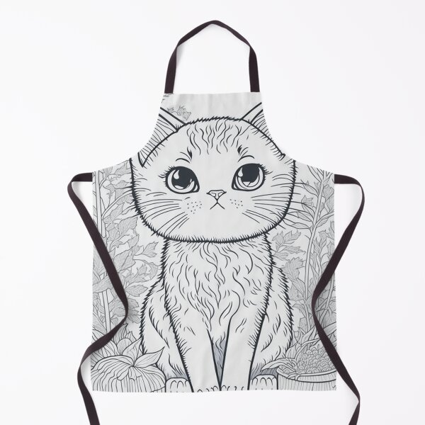 Item preview, Fine Ink Strokes - Clean Line Art Depicting a Cute Cat designed and sold by mdhanim.