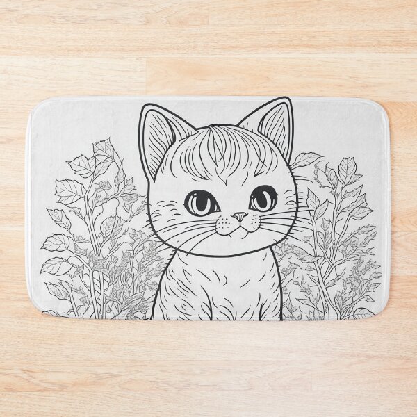 Item preview, Graceful Feline - Ink Illustration of a Cute Cat designed and sold by mdhanim.