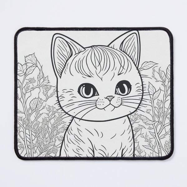 Item preview, Graceful Feline - Ink Illustration of a Cute Cat designed and sold by mdhanim.