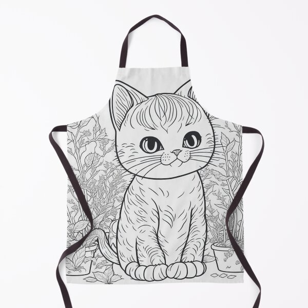 Item preview, Graceful Feline - Ink Illustration of a Cute Cat designed and sold by mdhanim.