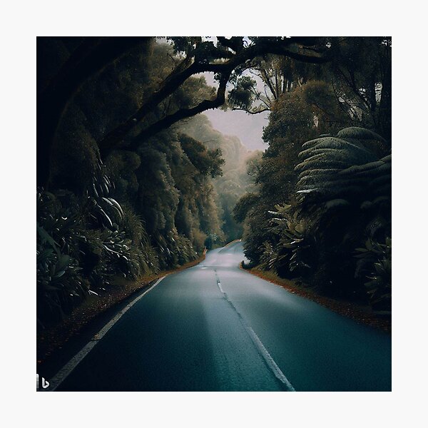 Item preview, calm street in New Zealand designed and sold by vionartymoiz.