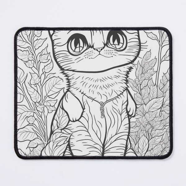 Item preview, Simple and Sweet - Clean Line Drawing of a Cute Cat designed and sold by mdhanim.