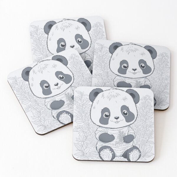 Item preview, Adorable Ink Panda - Clean Line Art Illustration designed and sold by mdhanim.