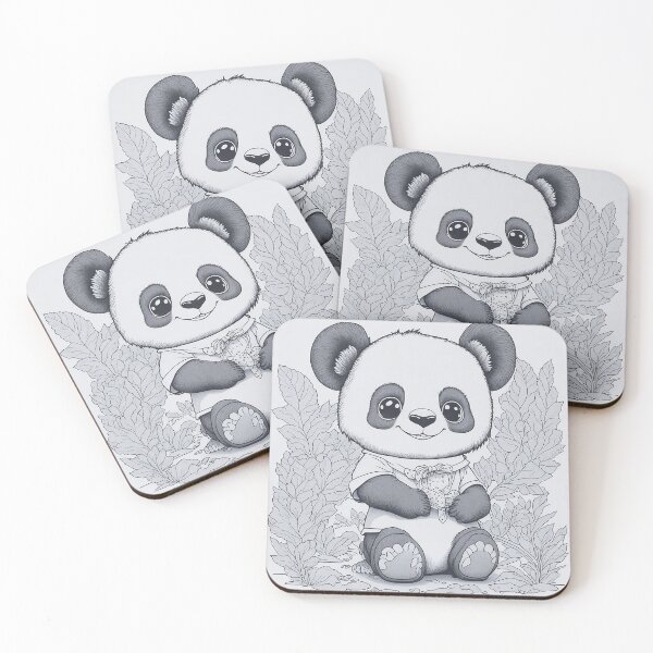 Item preview, Artistic Panda Portrait - Clean Line Art and Ink Sketch designed and sold by mdhanim.
