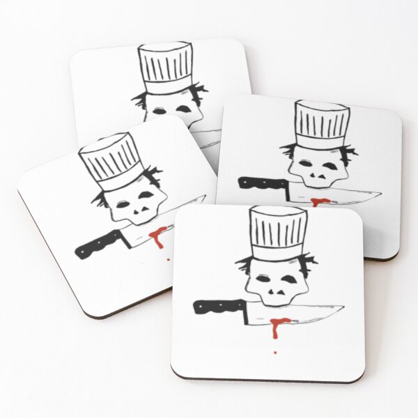 Item preview, Chef skull with knife Anthony Bourdain designed and sold by SpiderWebPower.