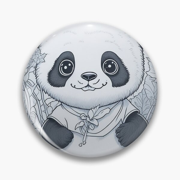 Artikelvorschau, Energetic Panda - Clean Line Art with Ink Accents entworfen und verkauft von mdhanim.