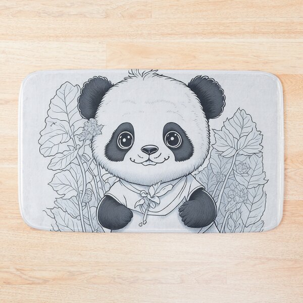 Item preview, Energetic Panda - Clean Line Art with Ink Accents designed and sold by mdhanim.