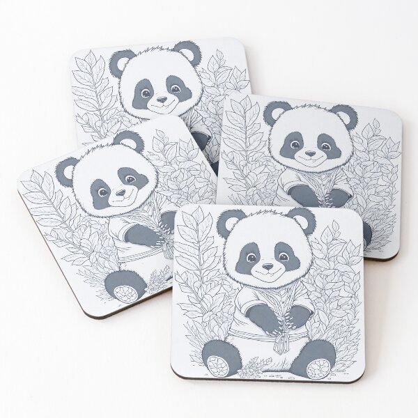 Item preview, Expressive Panda - Vivid Ink Drawing with Clean Lines designed and sold by mdhanim.