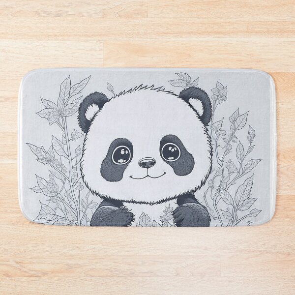 Item preview, Vibrant Panda Sketch - Clean Ink Drawing designed and sold by mdhanim.