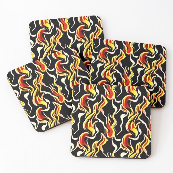 Item preview, Abstract Flames on Black designed and sold by calibrit.