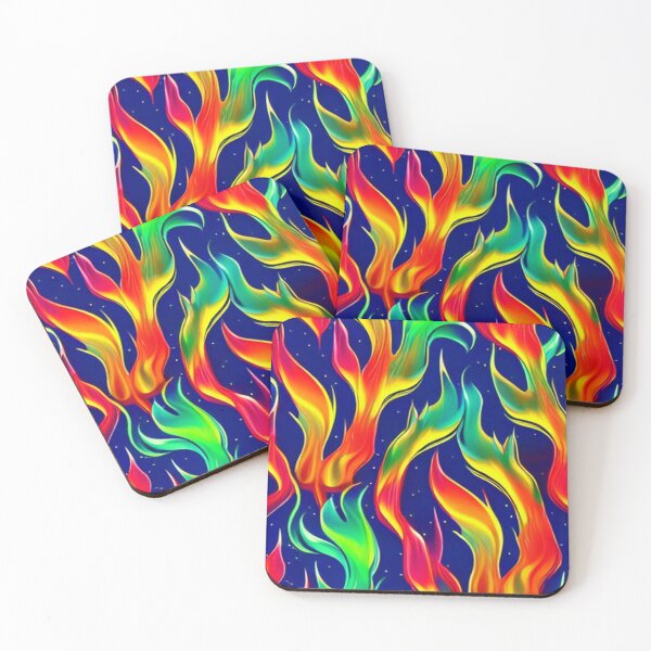 Item preview, Abstract Flames on Blue Sky designed and sold by calibrit.