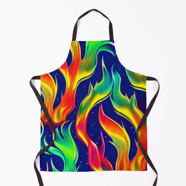 Item preview, Abstract Flames on Blue Sky designed and sold by calibrit.