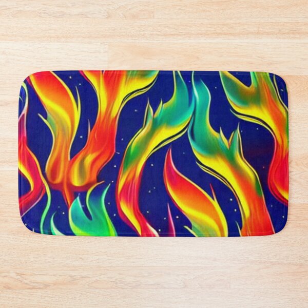 Item preview, Abstract Flames on Blue Sky designed and sold by calibrit.