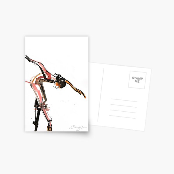Ballet Dance Drawing Postcard