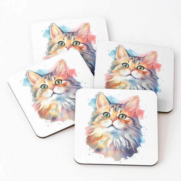 Item preview, "Pastel Paws: The Whimsical Wonders of a Rainbow Cat" designed and sold by OaThanathip.
